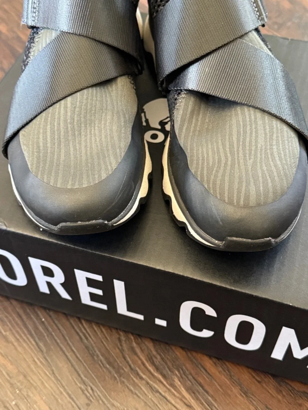 Sorel Women's Slip-On Knit Sneaker in Black and Gray - Picture 10 of 16